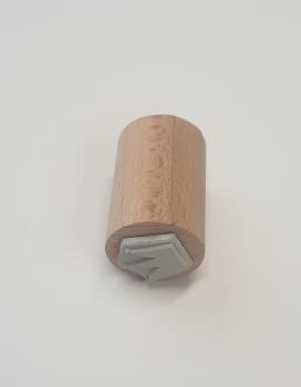 Preview: Holzstempel Krone spitzig